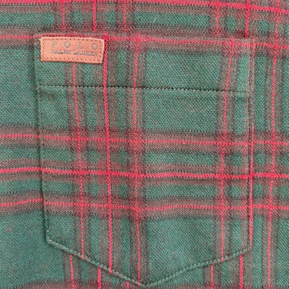 NWT POLO RALPH LAUREN Vintage Button Down Cotton Shirt Plaid Large - Picture 6 of 10